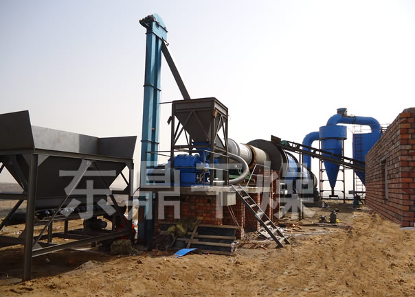 煤泥烘干設備準備發貨,煤泥烘干機發貨現場